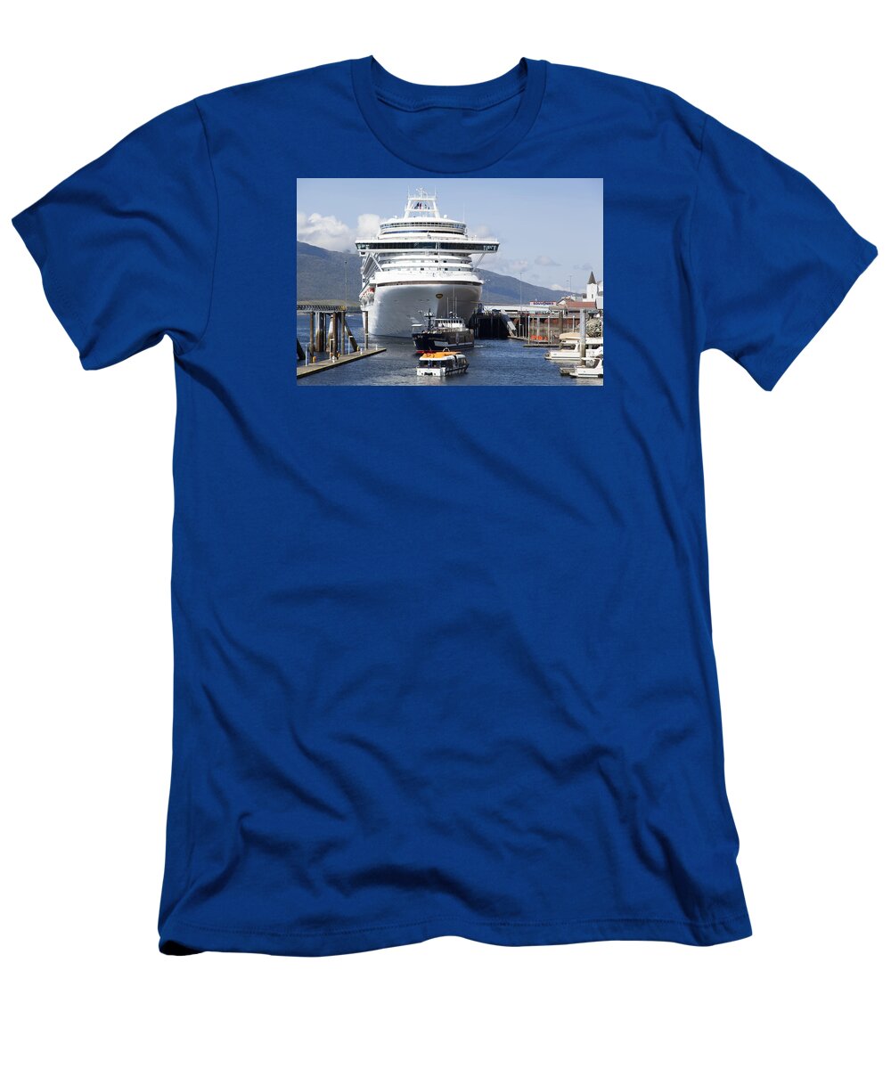 Boats T-Shirt featuring the photograph The Little, The Big and The Grand by Ramunas Bruzas