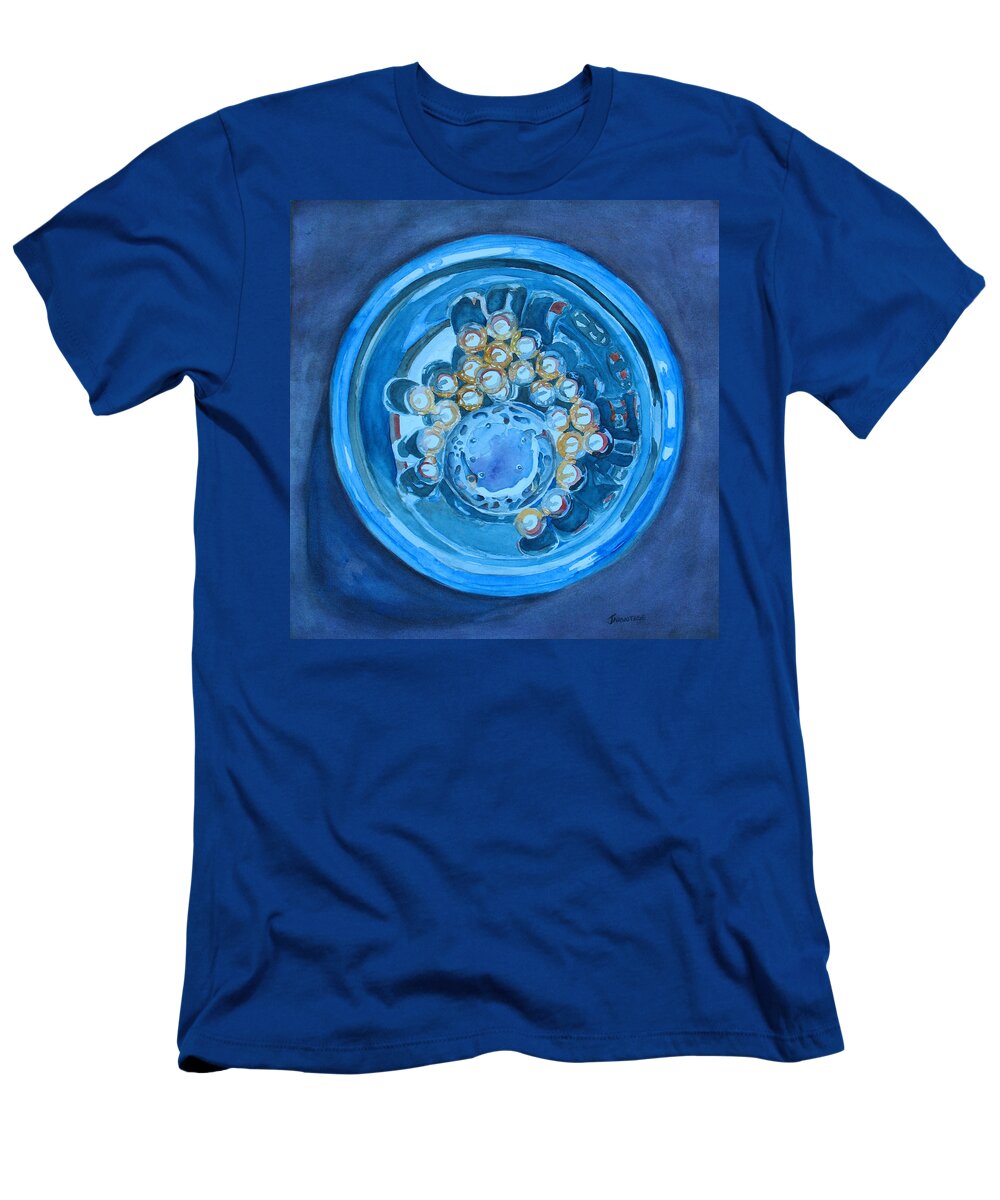 Marbles T-Shirt featuring the painting The Magic Bowl by Jenny Armitage