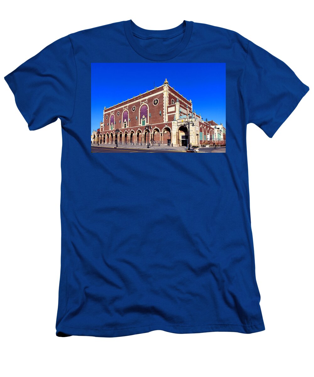 Paramount T-Shirt featuring the photograph The Paramount Theater in Asbury Park by Olivier Le Queinec