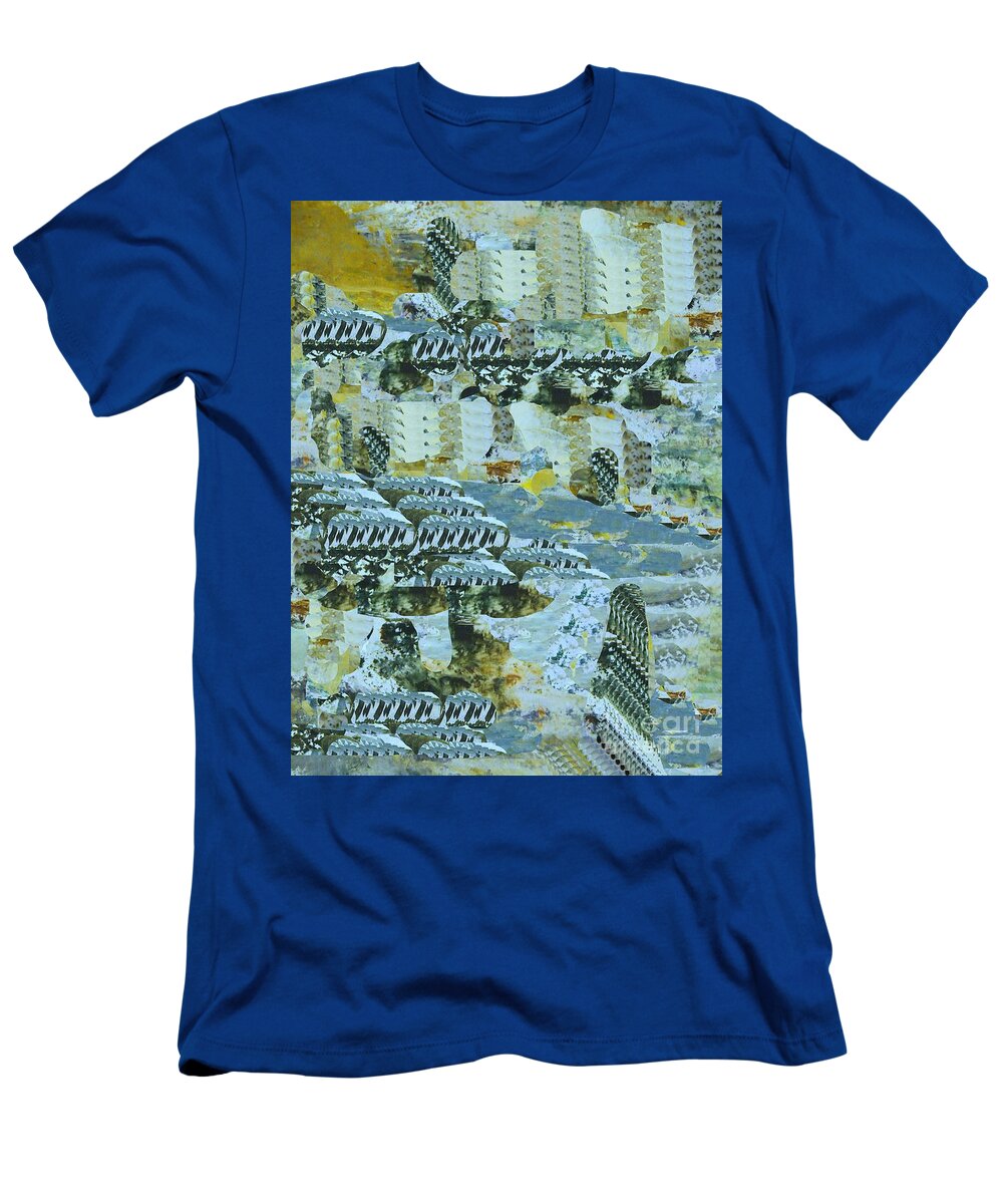 Digital Art T-Shirt featuring the digital art The Riviera by Nancy Kane Chapman