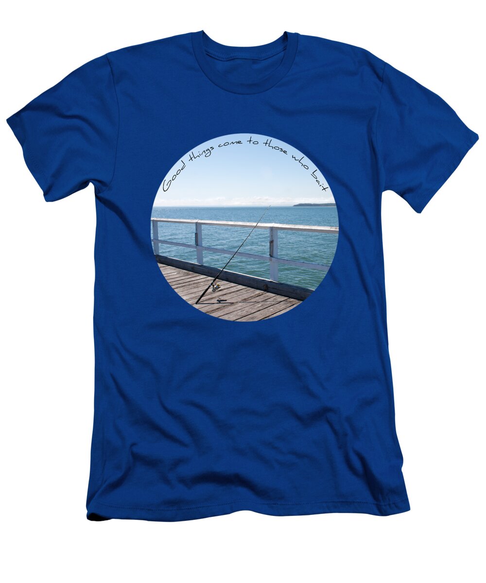Fishing T-Shirt featuring the photograph The Rod by Linda Lees