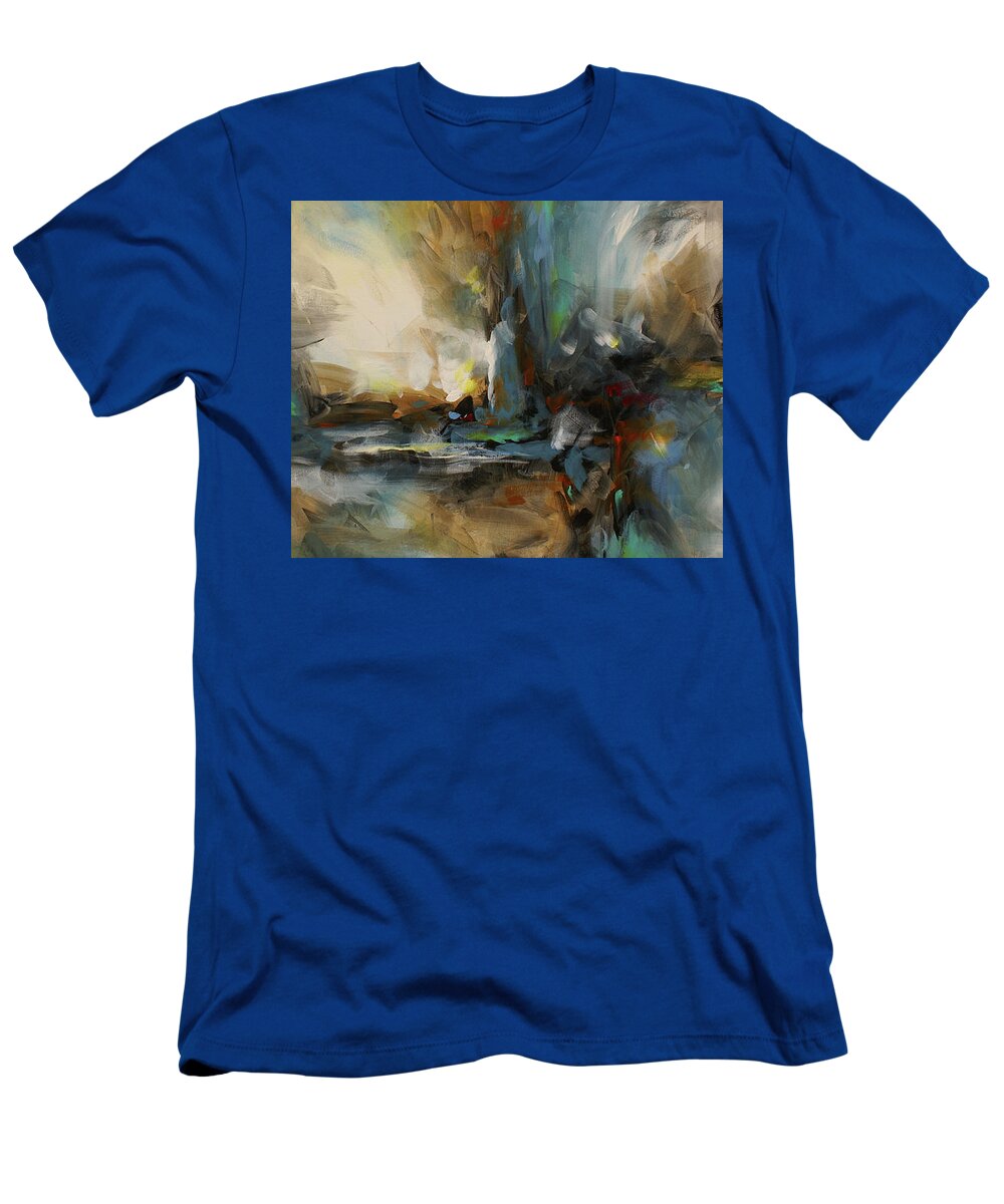 Abstract T-Shirt featuring the painting The Storm by Michael Lang