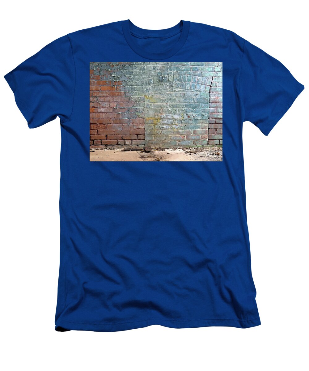 Bricks T-Shirt featuring the photograph The Wall by Lili Feinstein