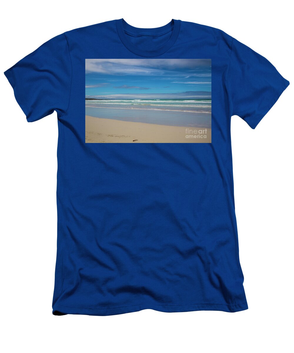 Beach T-Shirt featuring the photograph There's Something About a Beach by Kathy McClure