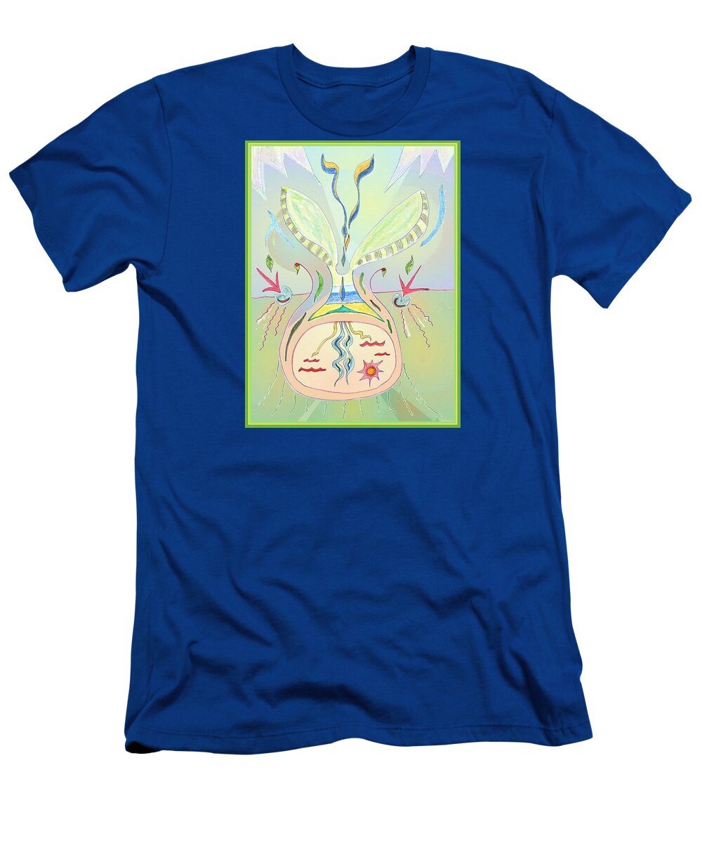 Seed T-Shirt featuring the drawing Thought Seed by Julia Woodman