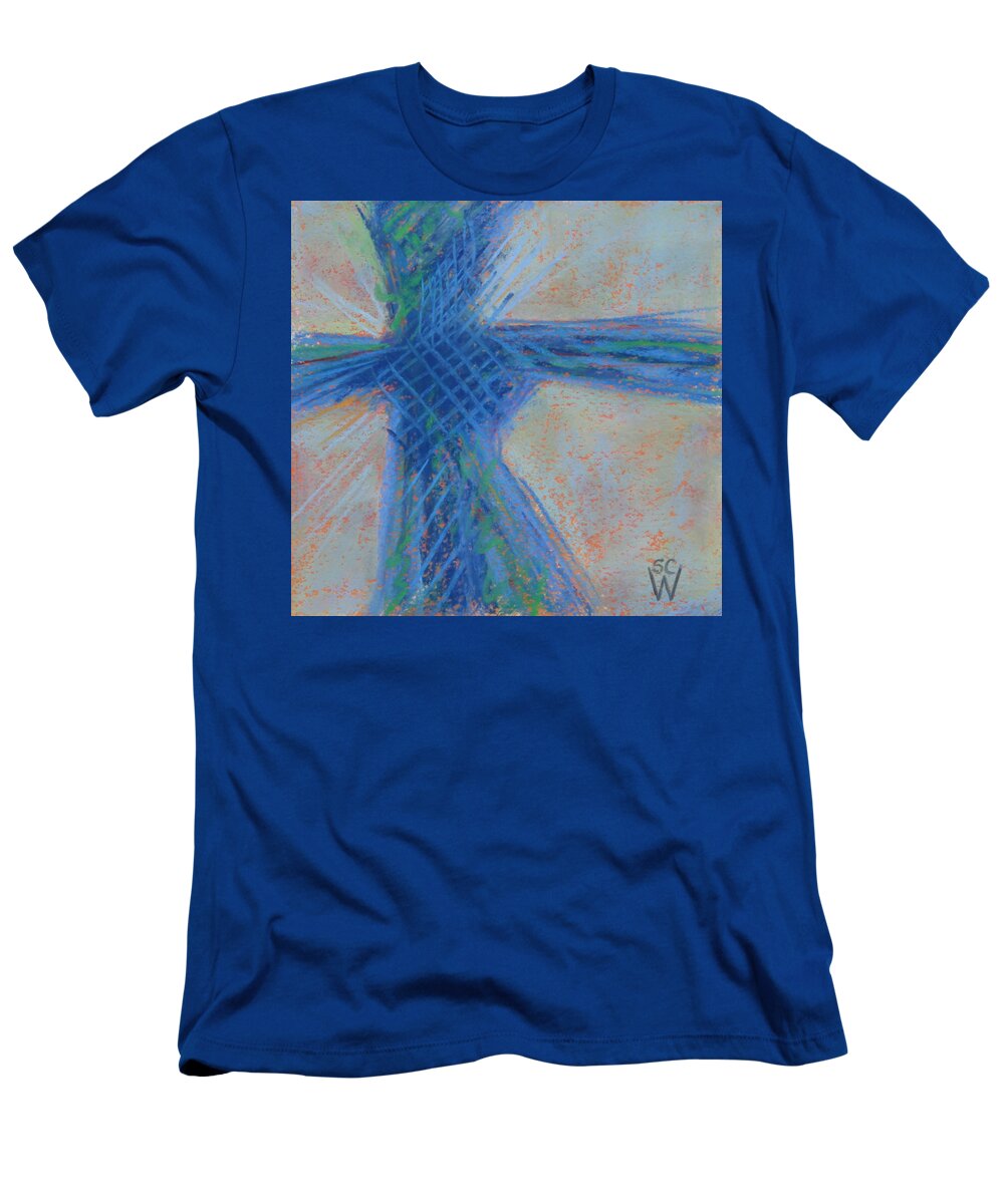Abstract Painting T-Shirt featuring the pastel Thunderbird by Susan Woodward