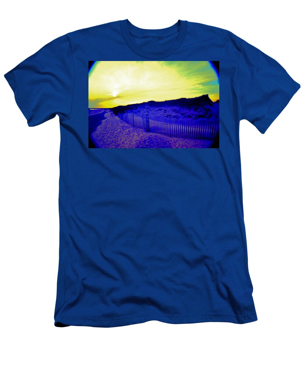Outside T-Shirt featuring the photograph Tie-Dye Sky by Kate Arsenault 