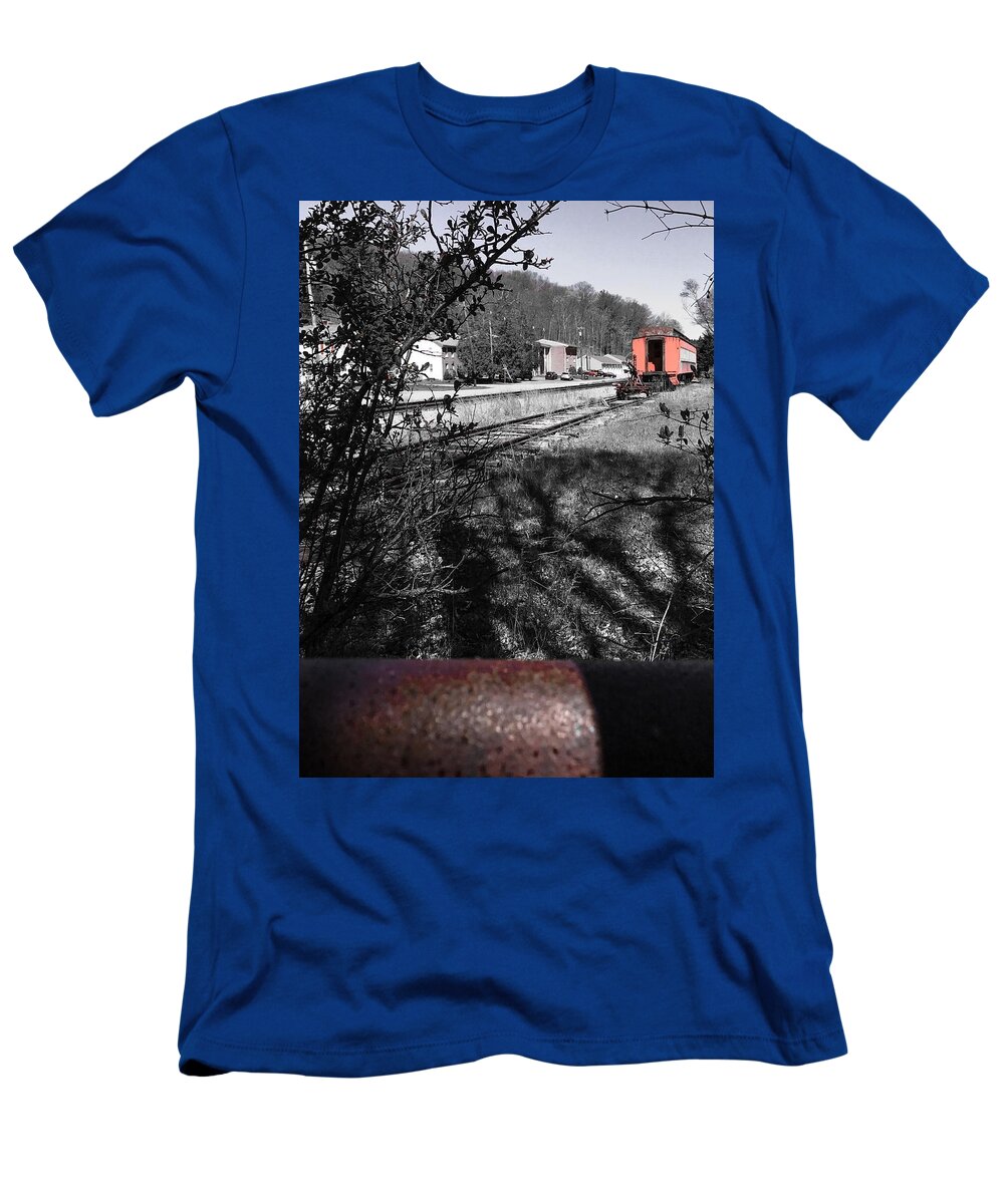 Train T-Shirt featuring the photograph Train Time by Jason Nicholas