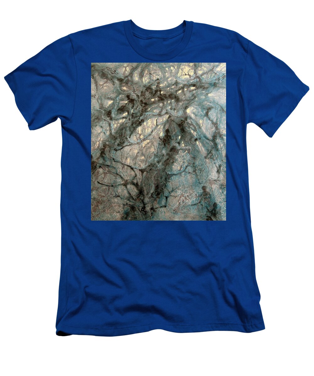 Landscape Of Human Forms T-Shirt featuring the painting Transmutation by William Stoneham