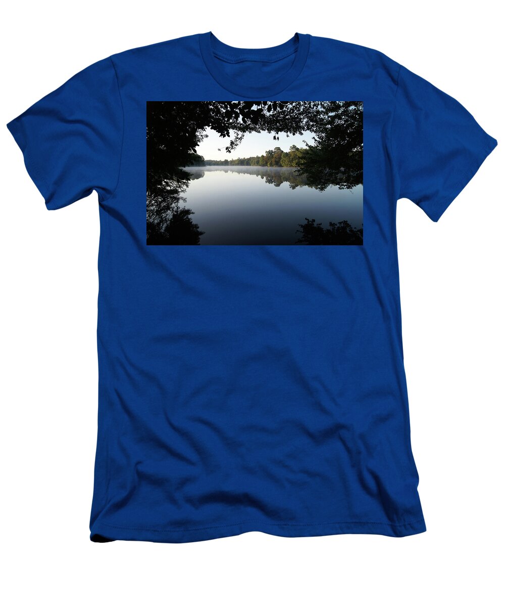 Trap T-Shirt featuring the photograph Trap Pond Morning #14 by Raymond Magnani
