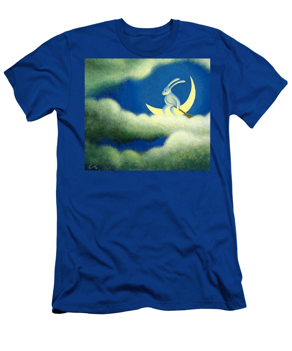 Moon T-Shirt featuring the painting Traveler by Chris Miles