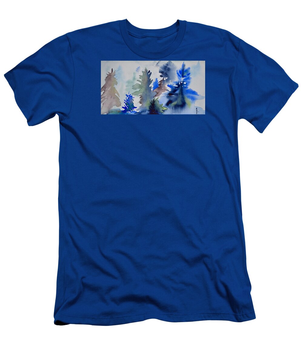 Trees T-Shirt featuring the painting Trees by Beverley Harper Tinsley