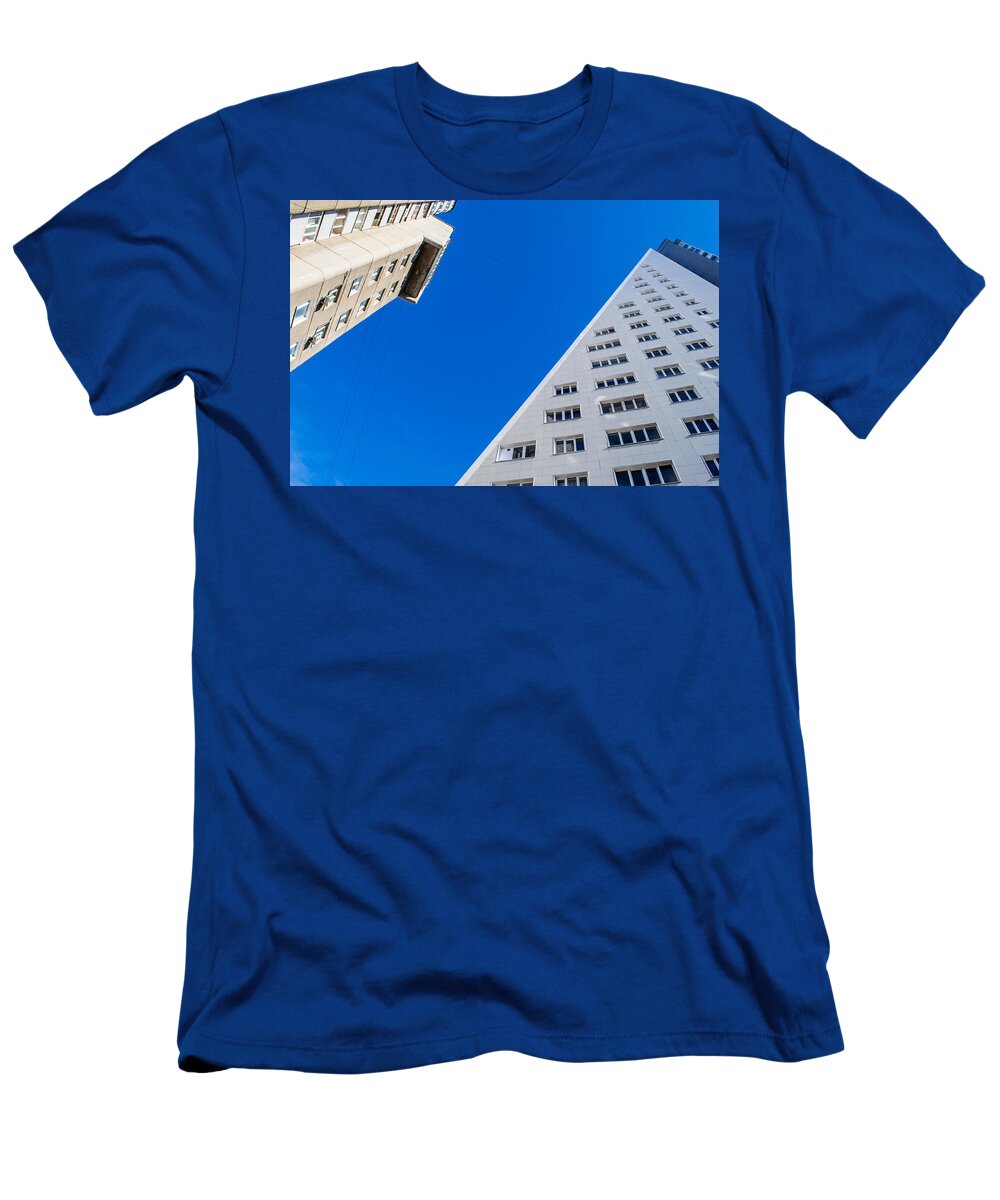 Building Abstract T-Shirt featuring the photograph Triangle Modern Building by John Williams