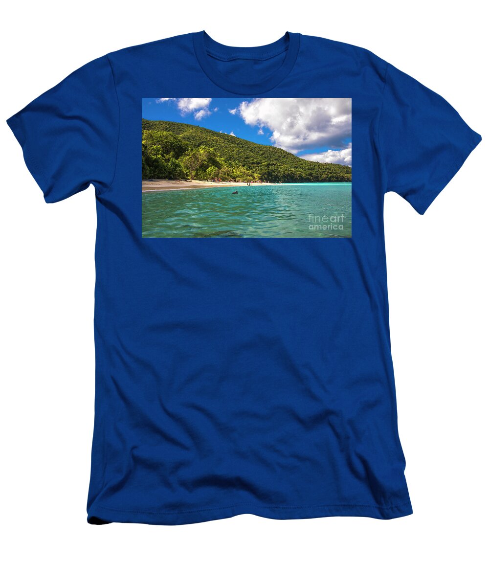 Kasia T-Shirt featuring the photograph Trunk Bay by Kasia Bitner