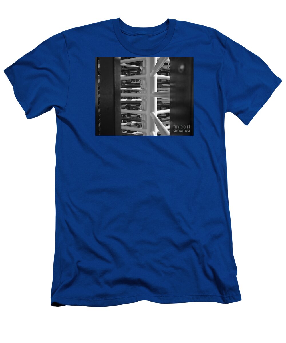 Door T-Shirt featuring the photograph Turnstiles Black and White by Terri Waters