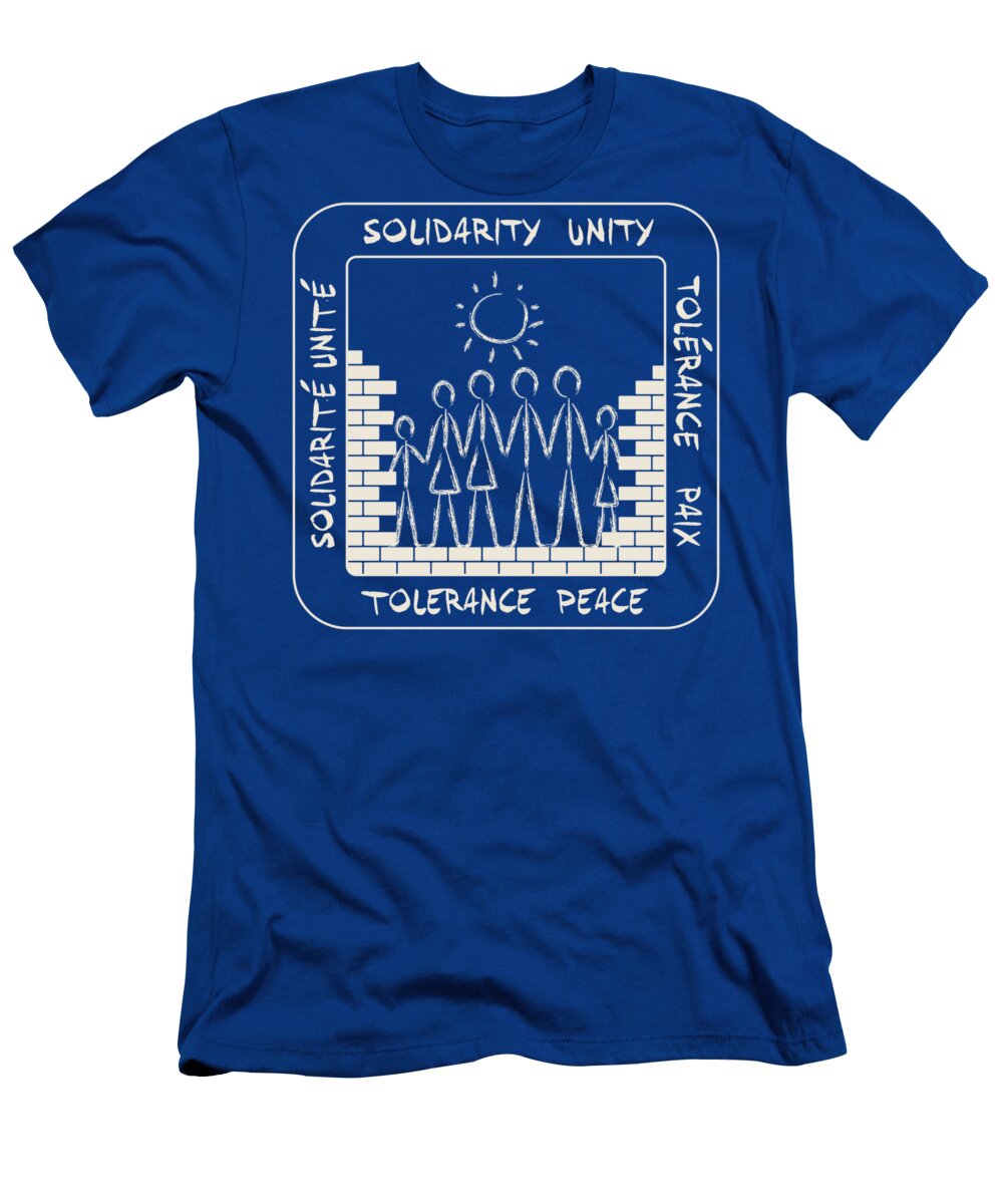 Soidarity T-Shirt featuring the digital art Unity Shirt by WB Johnston