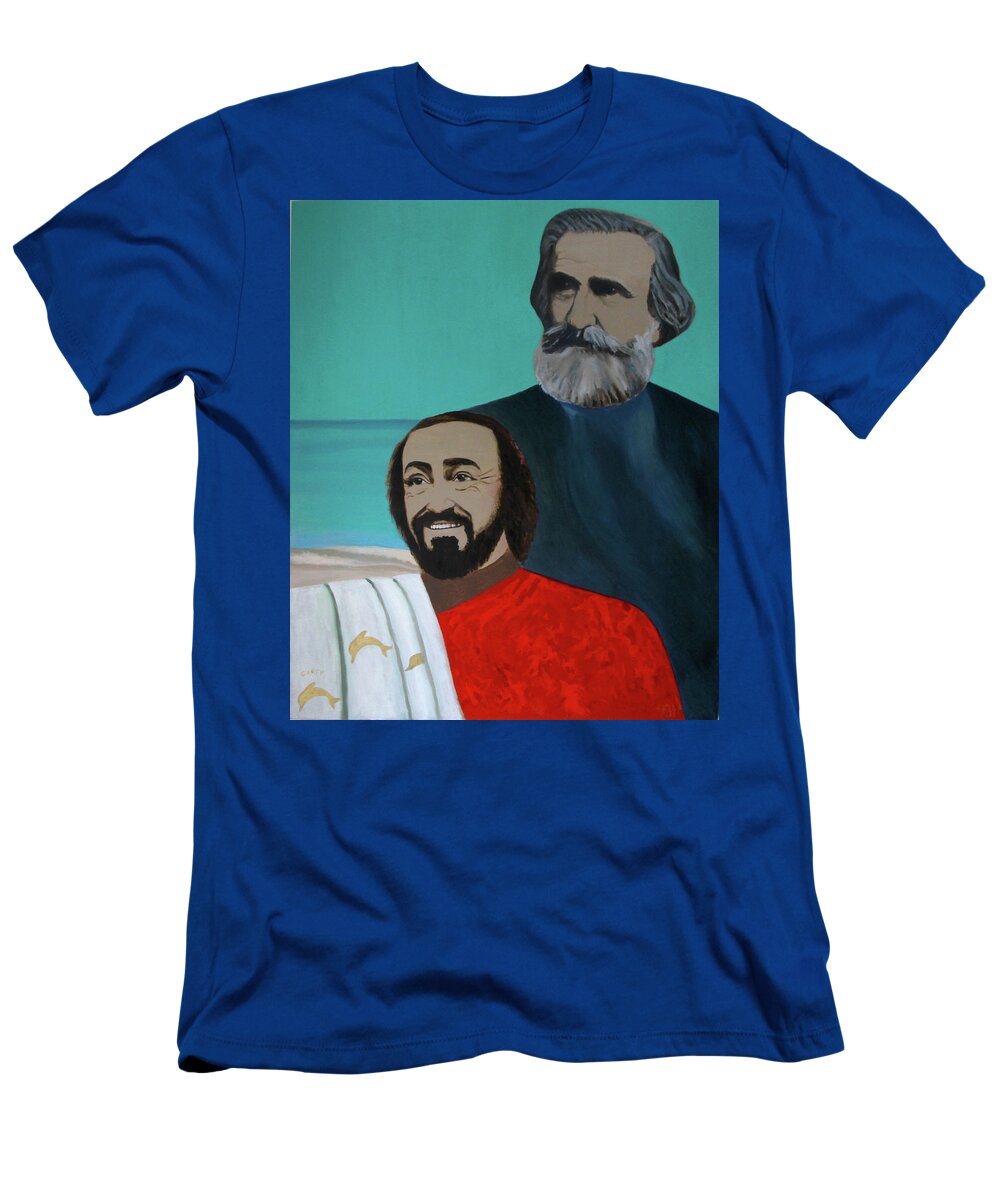 Lyrical Music T-Shirt featuring the painting Va' Pensiero by Enrico Garff