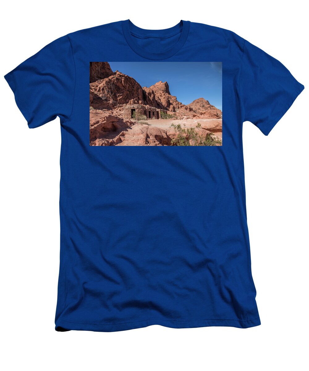 Outdoor T-Shirt featuring the photograph Sandstone Cabins by Ed Clark