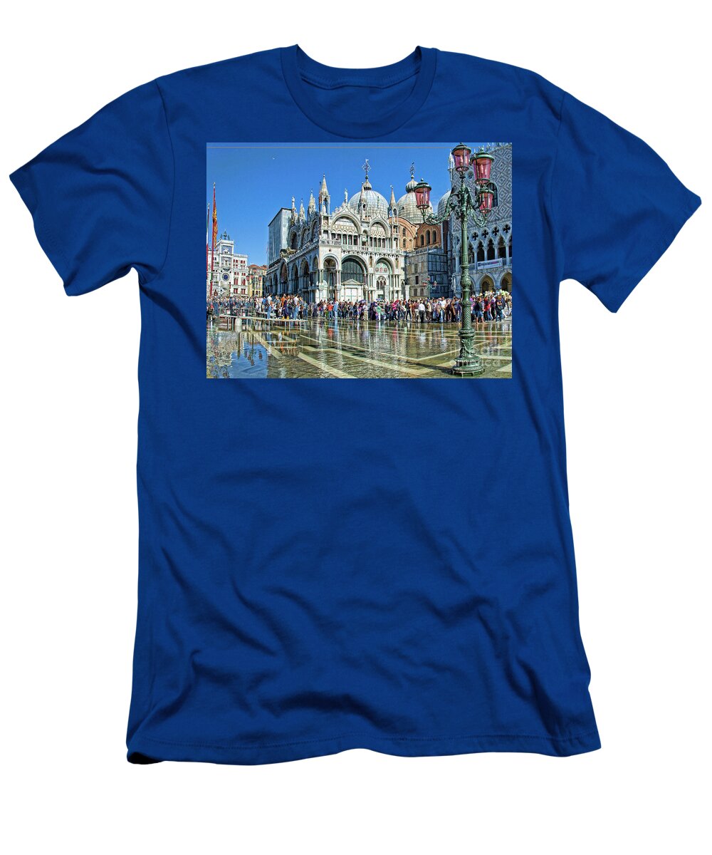 Venice Saint Marko Basilica T-Shirt featuring the photograph Venice San Marco by Maria Rabinky