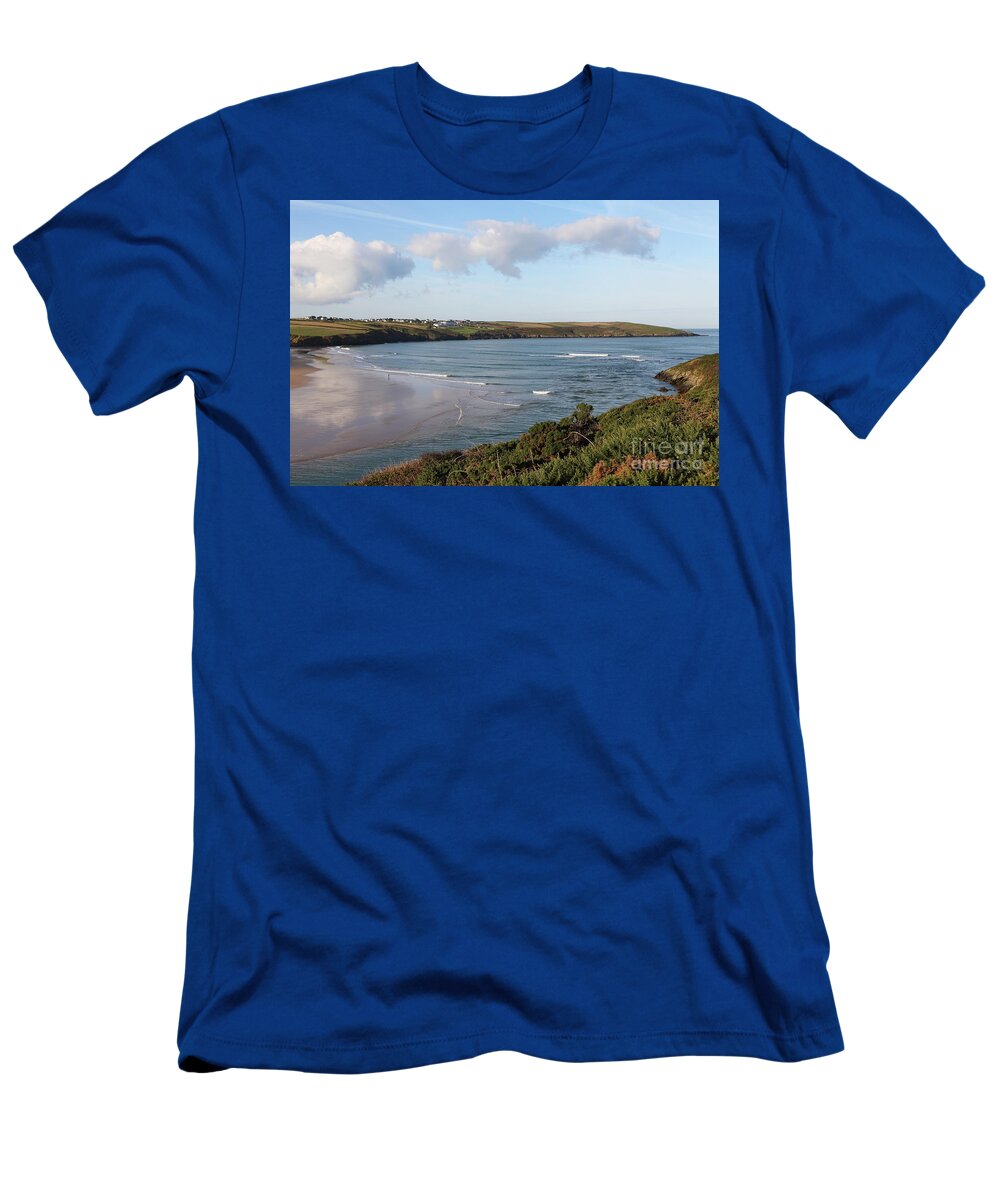 Pentire T-Shirt featuring the photograph View Across the Gannel Estuary by Nicholas Burningham