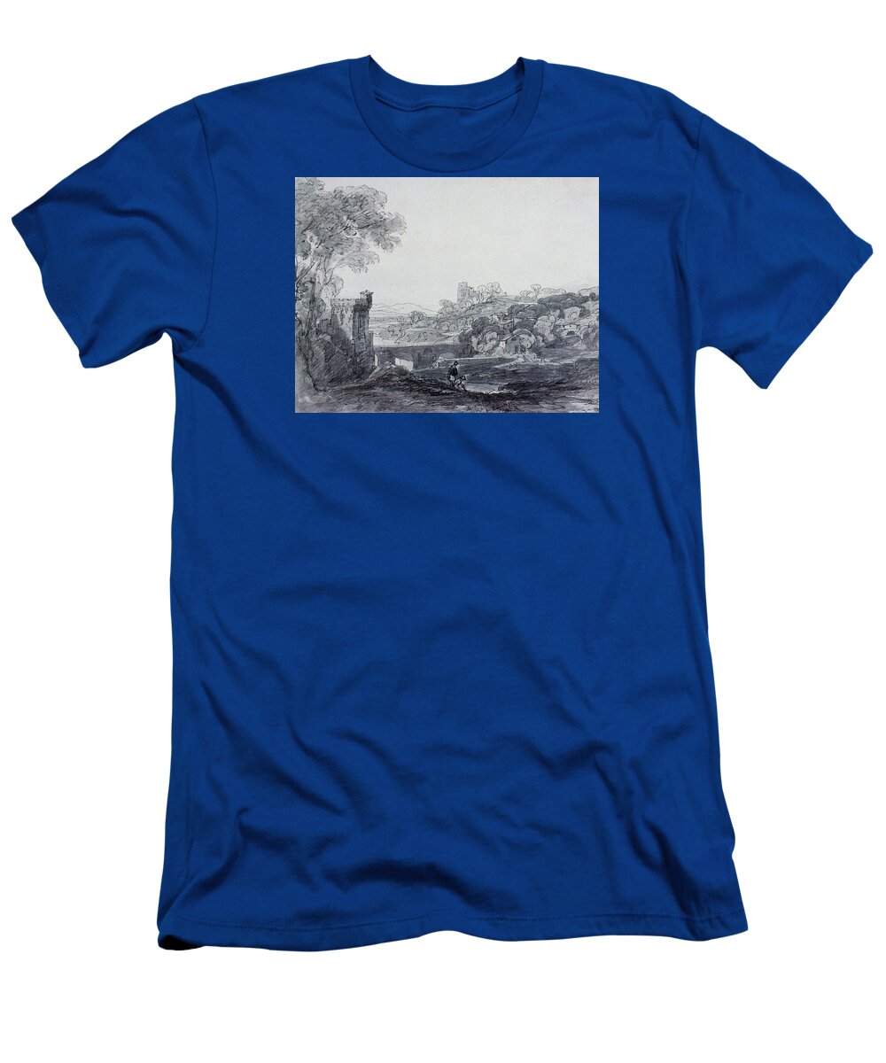 Countryside T-Shirt featuring the photograph View in Italy by Augustus Wall Callcott