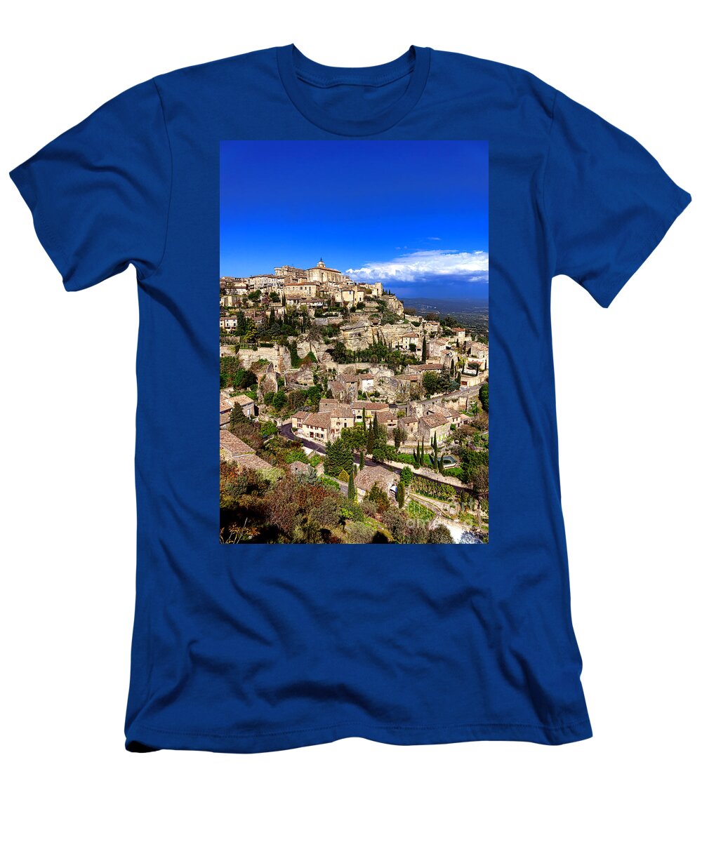 Gordes T-Shirt featuring the photograph Village of Gordes in Provence by Olivier Le Queinec