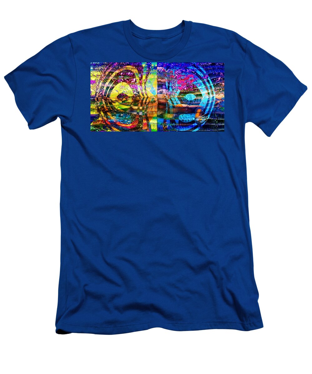 Violet Dream T-Shirt featuring the photograph Violet dream spiral by Jean Francois Gil