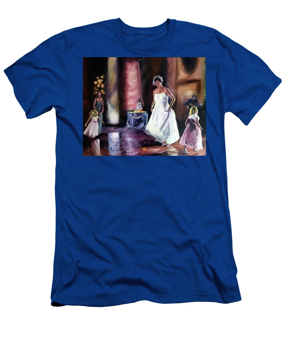  T-Shirt featuring the painting Wedding Dance by Josef Kelly