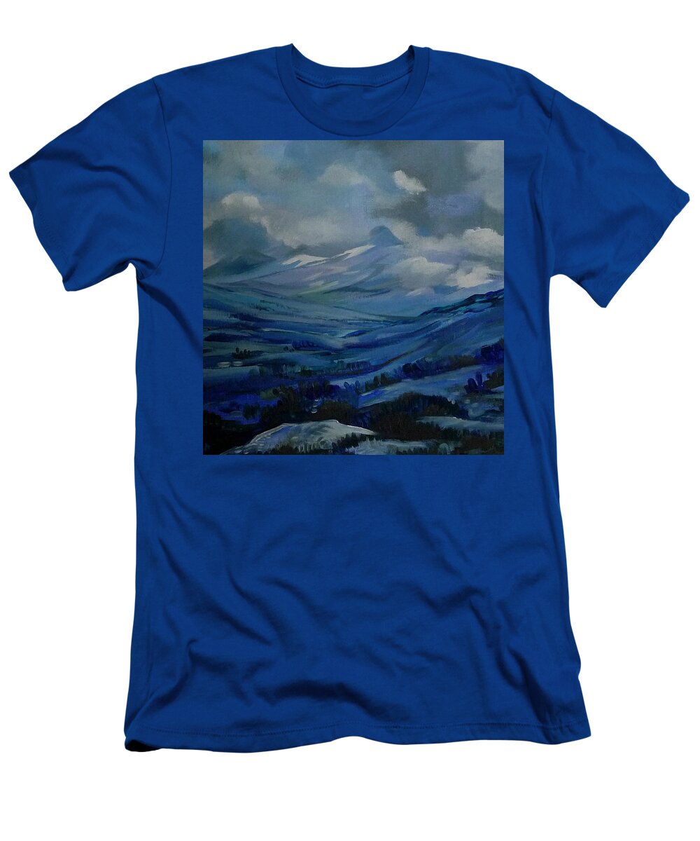 For Sale T-Shirt featuring the painting White Pass by Anna Duyunova