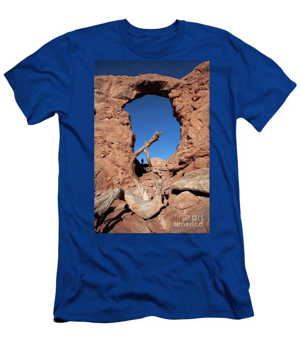 Utah Landscape T-Shirt featuring the photograph Window on the World by Jim Garrison