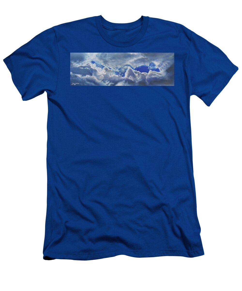 Cloud T-Shirt featuring the painting Window by Yeshe Jackson