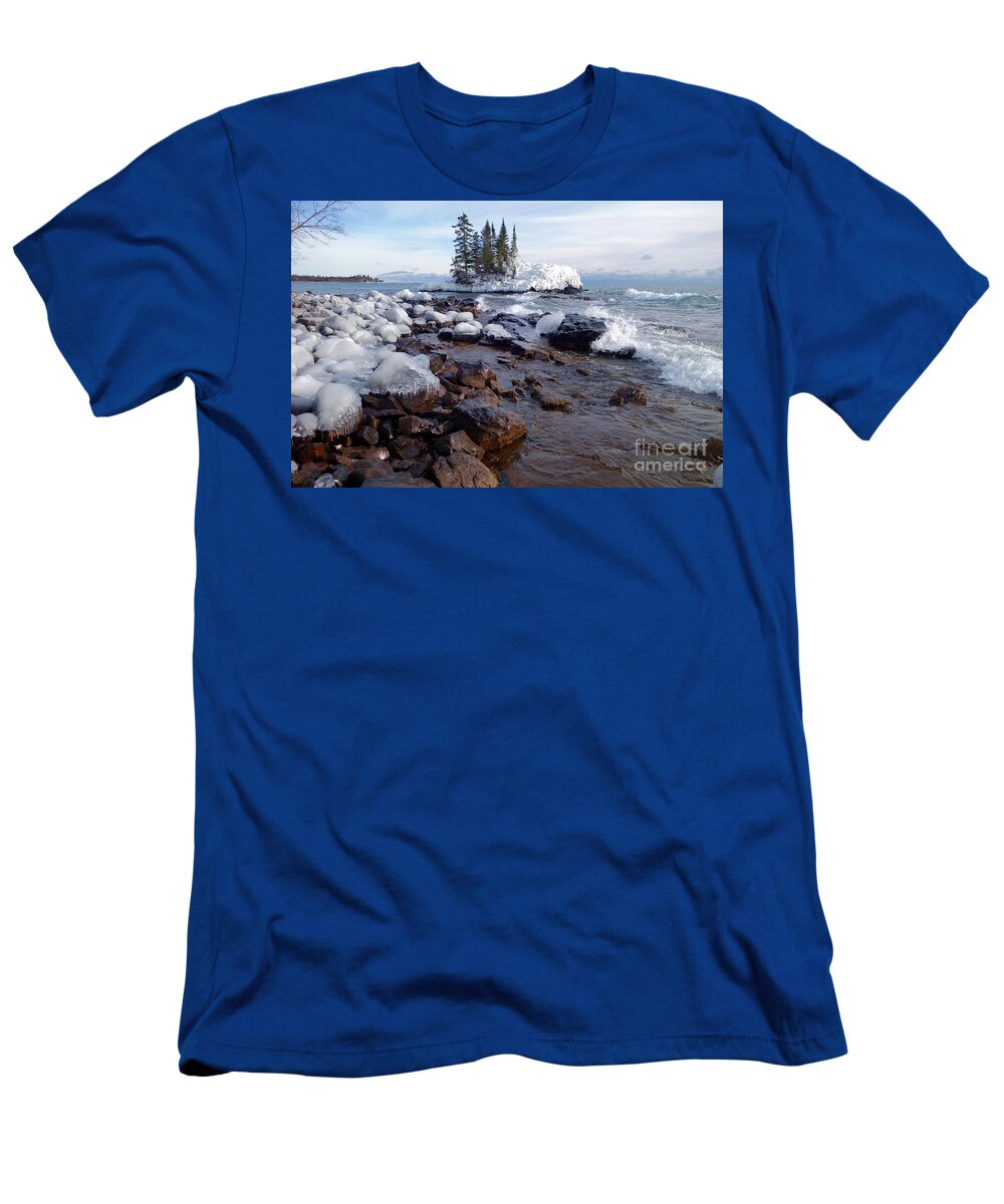 Ice T-Shirt featuring the photograph Winter Delight by Sandra Updyke