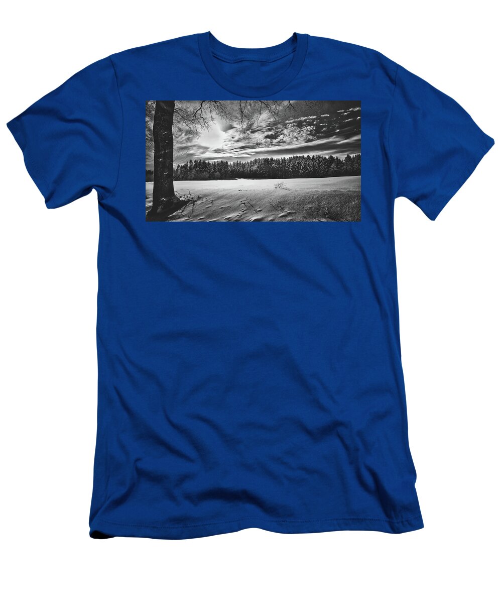 Sunset T-Shirt featuring the photograph Winter Scene by Mountain Dreams