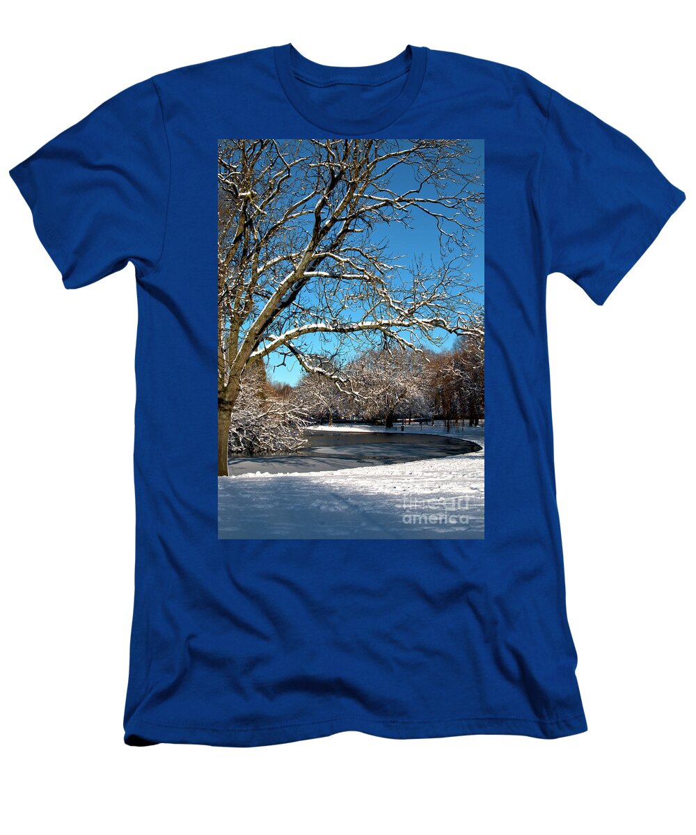 Winter T-Shirt featuring the photograph Winter Tree by Baggieoldboy