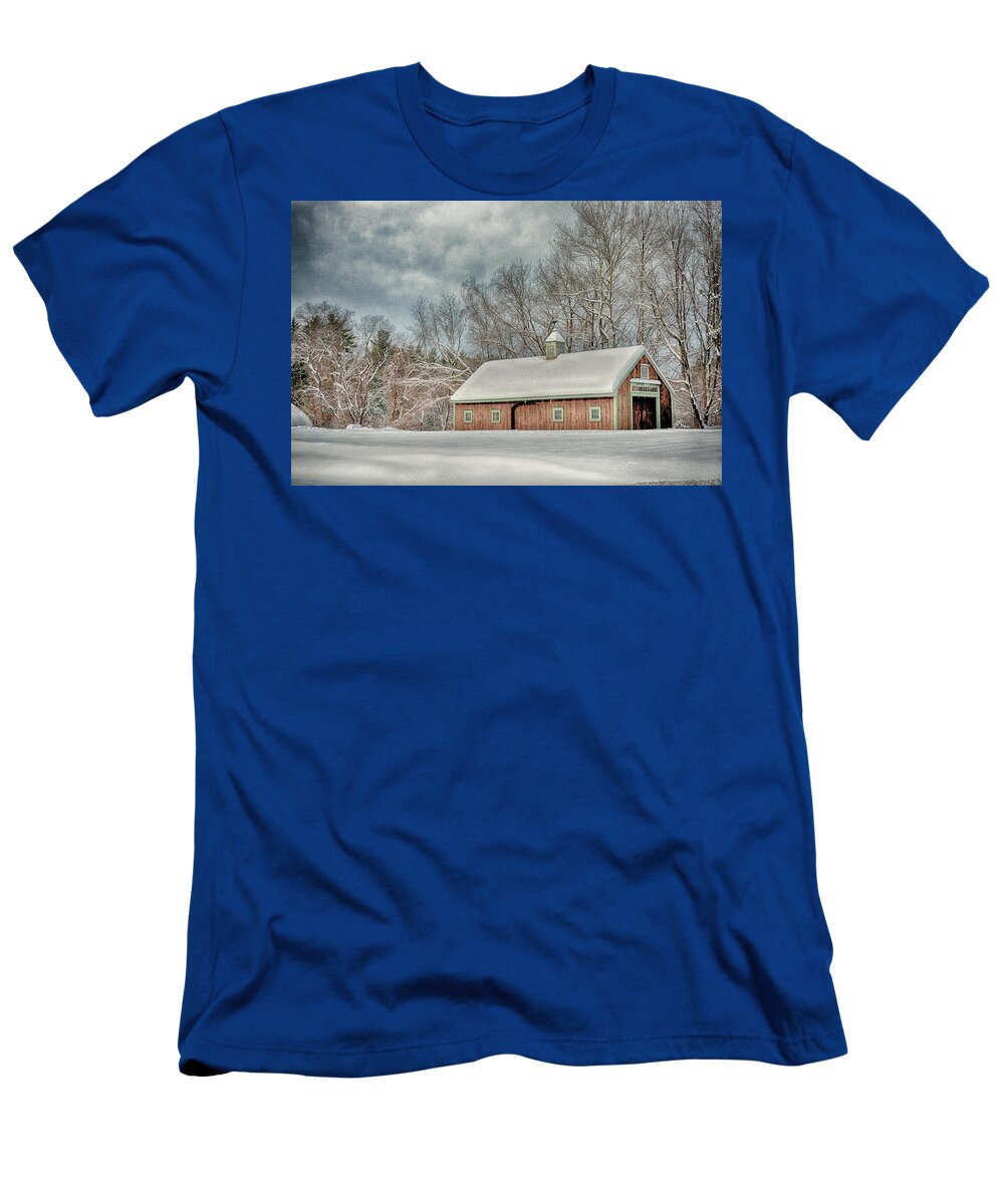 Blue T-Shirt featuring the photograph Winters Coming by Tricia Marchlik