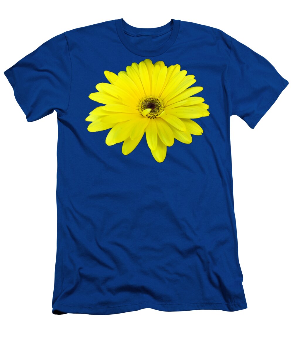 Yellow T-Shirt featuring the photograph Yellow Daisy Flower by Delynn Addams by Delynn Addams