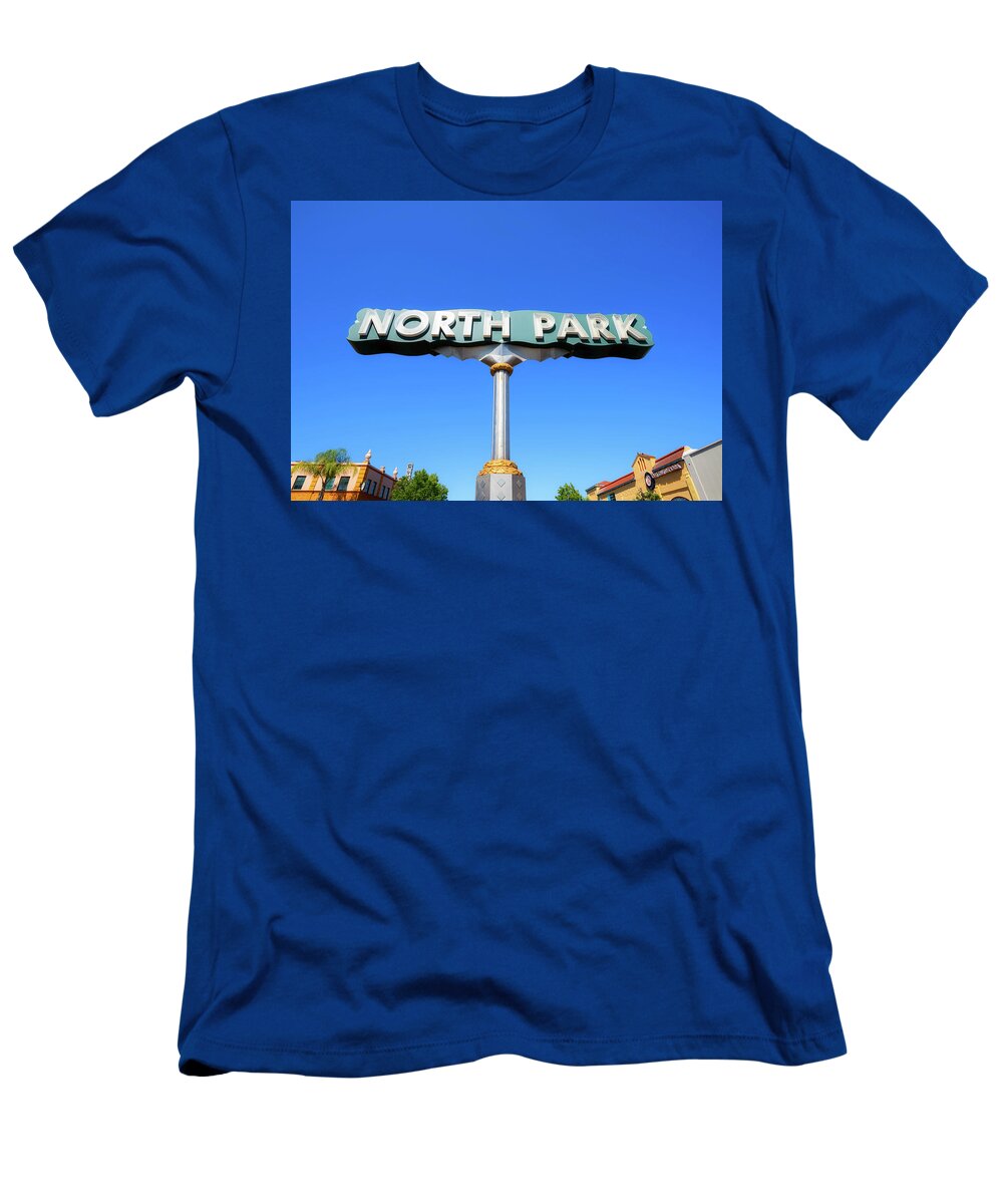 San Diego T-Shirt featuring the photograph Welcome To North Park San Diego by Joseph S Giacalone