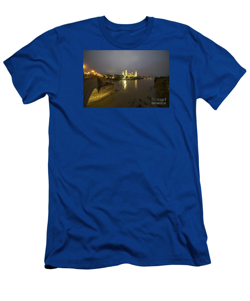 Zaragoza T-Shirt featuring the photograph Zaragoza nights by Rob Hawkins