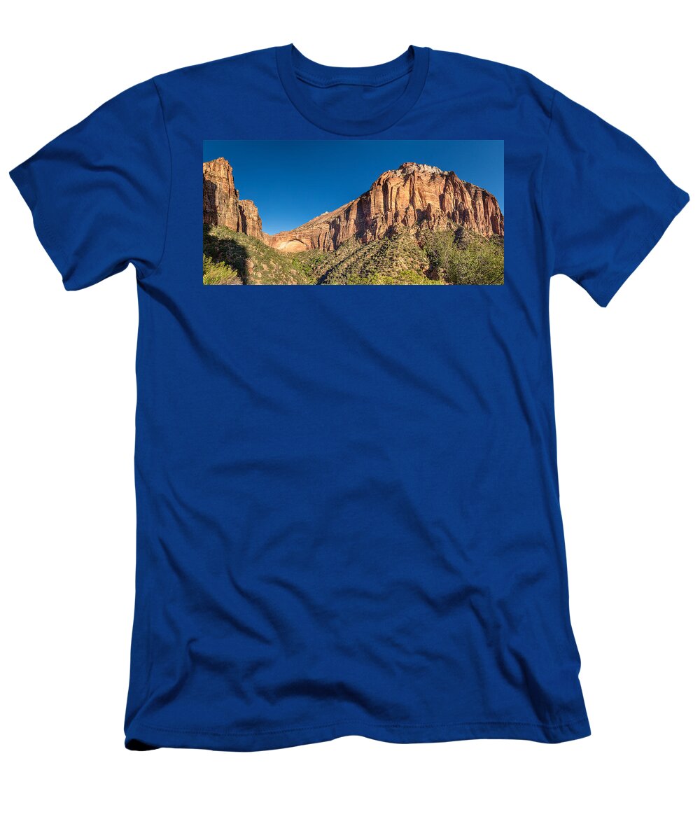 Zion National Park T-Shirt featuring the photograph Zion National Park Panorama by James BO Insogna