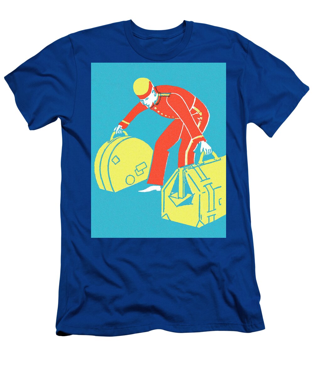 Accommodate T-Shirt featuring the drawing Bell hop #1 by CSA Images