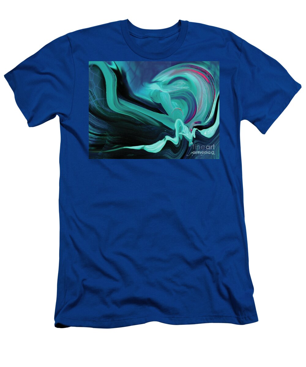 Abstract T-Shirt featuring the digital art Creativity #1 by Jacqueline Shuler