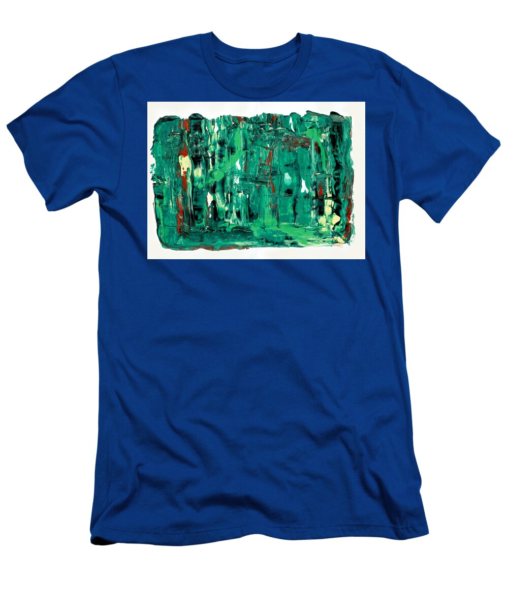 Gamma51 T-Shirt featuring the painting Gamma #51 Abstract by Sensory Art House