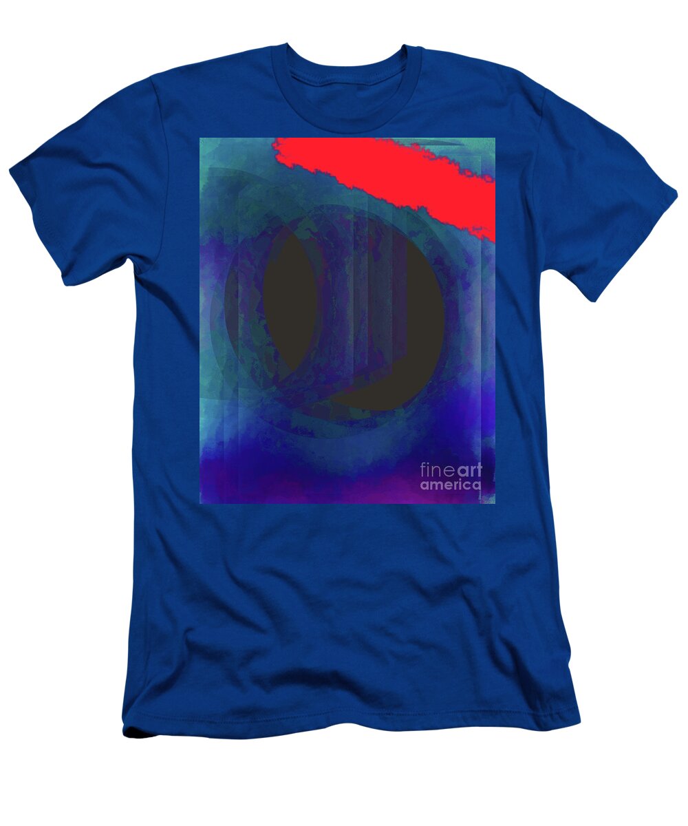 Walter Paul Bebirian: The Bebirian Art Collection T-Shirt featuring the digital art 11-29-2011a by Walter Paul Bebirian