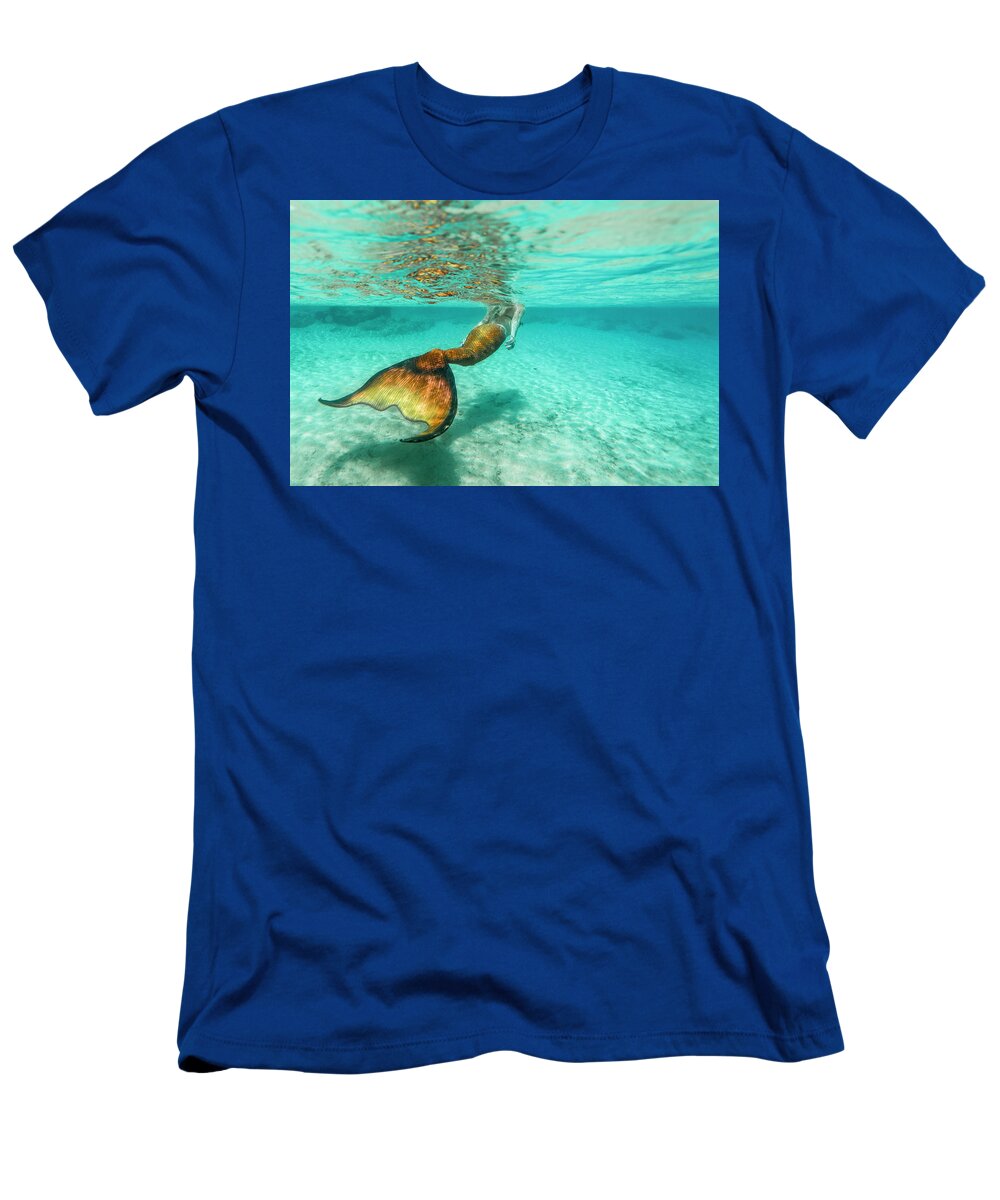 Mermaids T-Shirt featuring the photograph Mermaid Blues #2 by Leonardo Dale