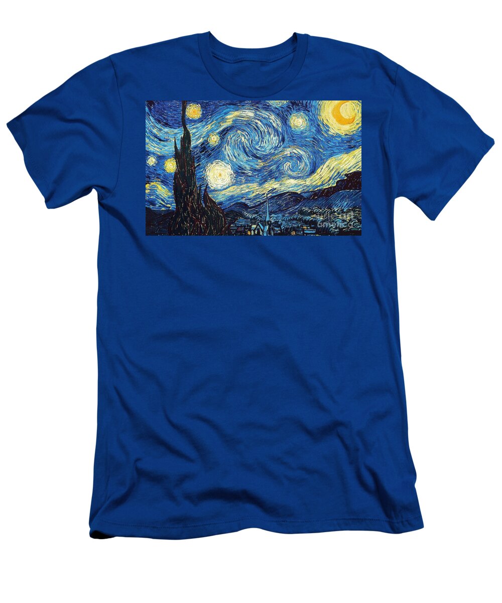 Van Gogh Starry Night T-Shirt featuring the painting Starry Night Arles by Van Gogh by Vincent Van Gogh