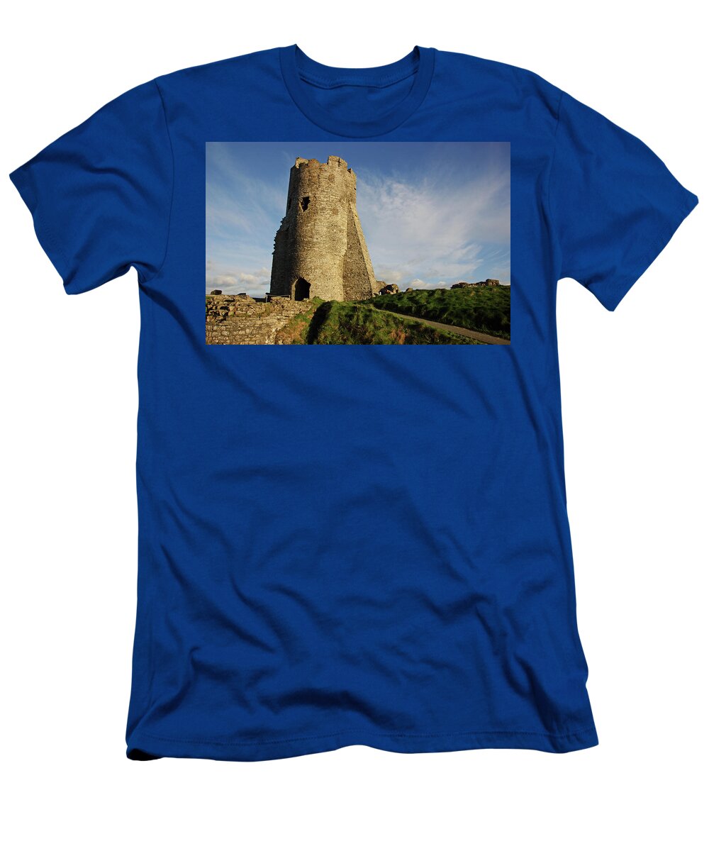 Wales T-Shirt featuring the photograph ABERYSTWYTH. The Castle Gatehouse. by Lachlan Main