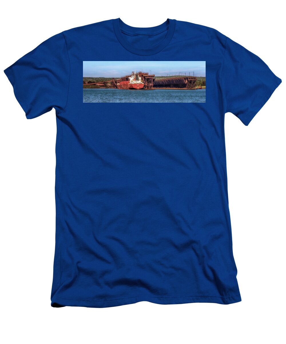 Agate Bay T-Shirt featuring the photograph Agate Bay Docks by Susan Rissi Tregoning