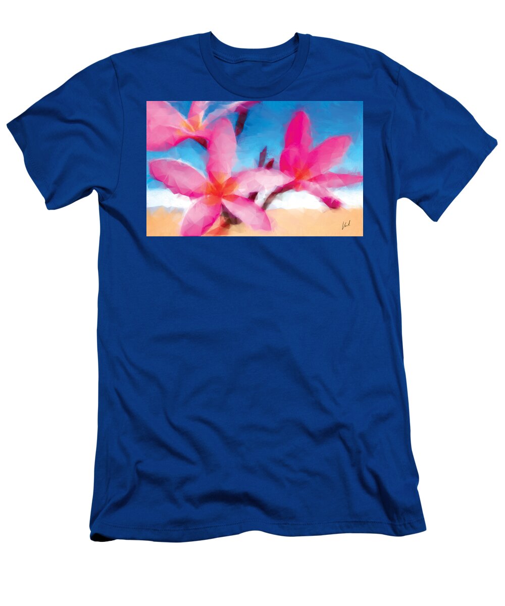 Aloha T-Shirt featuring the painting Aloha by Vart Studio