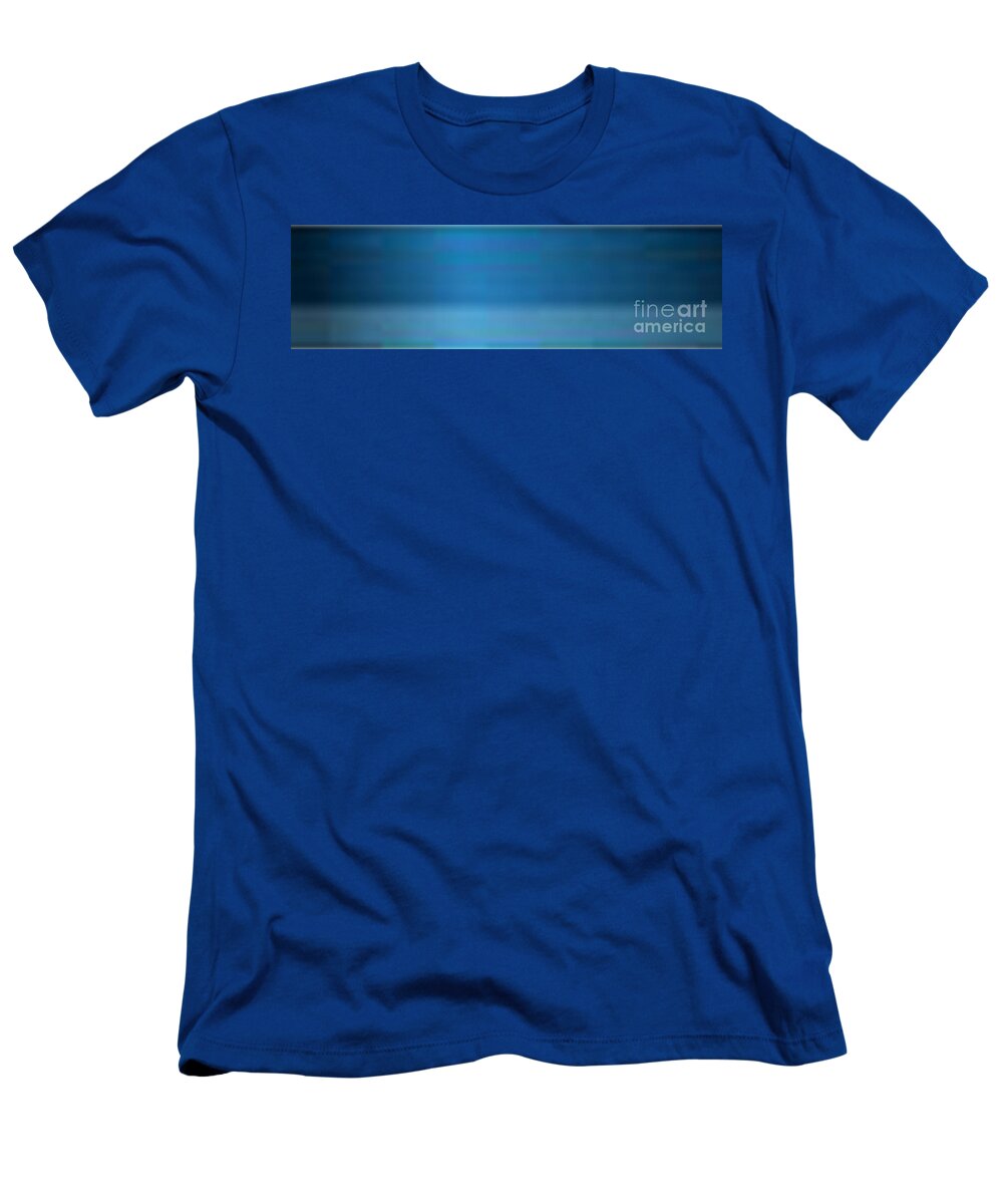 Oil T-Shirt featuring the painting Blue Angular by Matteo TOTARO