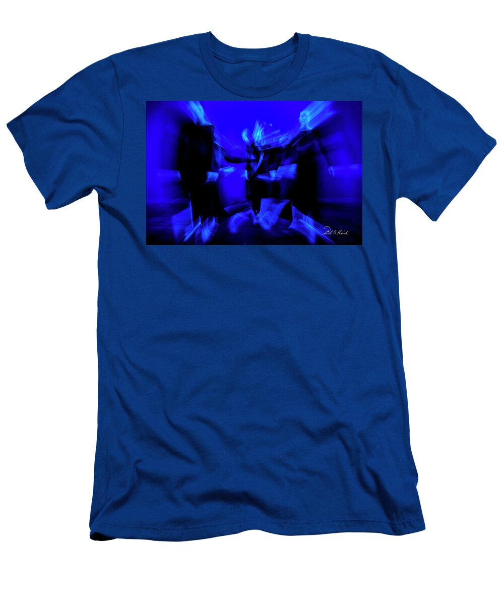 Blue T-Shirt featuring the photograph Blue Movement 2 by Frederic A Reinecke